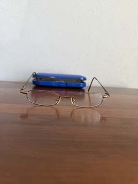 Blue Moon Brown Eye Glasses Eyewear BM315 140mm Frames Full Rim Eclectic Grandpa